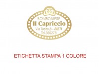 OFFERTA SPECIALE (10.000 etichette + 3.000 omaggio)  per bomboniere e confetterie (mm 30x23) (cod. 18H)